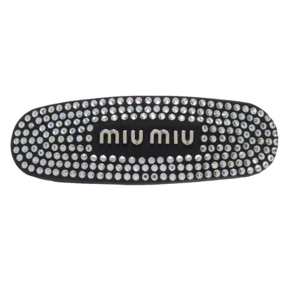 MIUMIU Rhinestone Valletta Canvas RhinestoneLadies [Used]