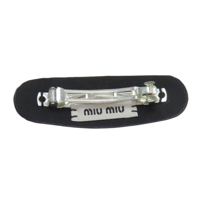 MIUMIU Rhinestone Valletta Canvas RhinestoneLadies [Used]