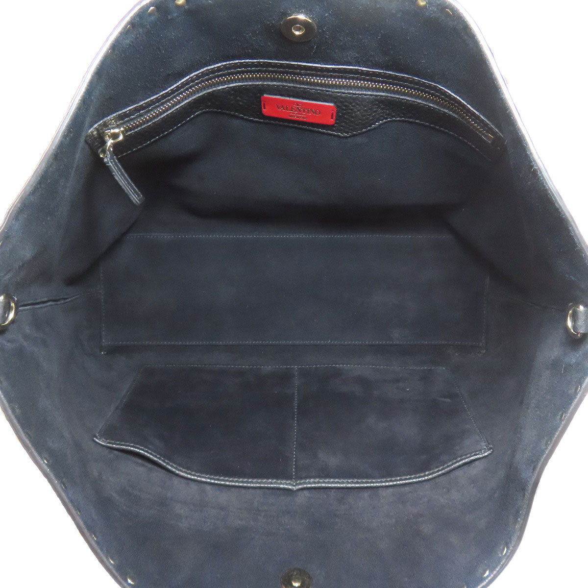 VALENTINO Studs Tote Bag Leather Ladies [Used]