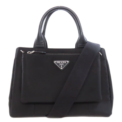 PRADA 1BG364 Logo Hardware 2WAY Handbag Nylon Ladies [Used]