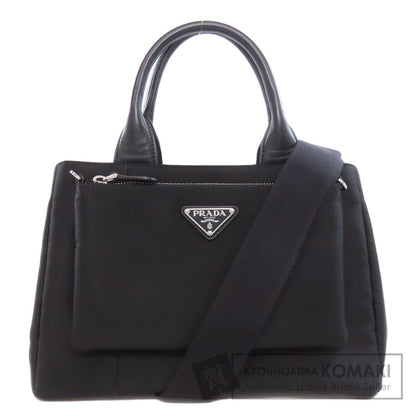 PRADA 1BG364 Logo Hardware 2WAY Handbag Nylon Ladies [Used]