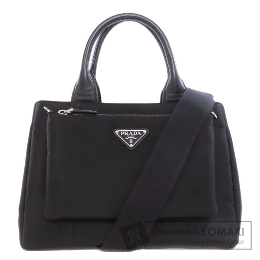 PRADA 1BG364 Logo Hardware 2WAY Handbag Nylon Ladies [Used]