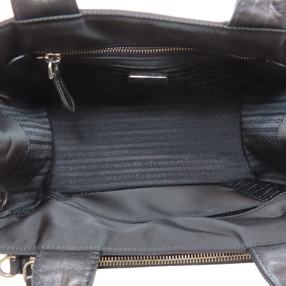 PRADA 1BG364 Logo Hardware 2WAY Handbag Nylon Ladies [Used]