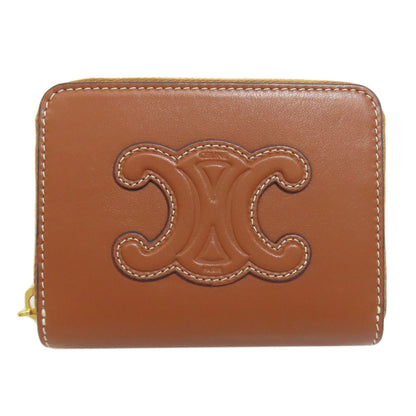 CELINE Triomphe coin purse Leather Ladies [Used]