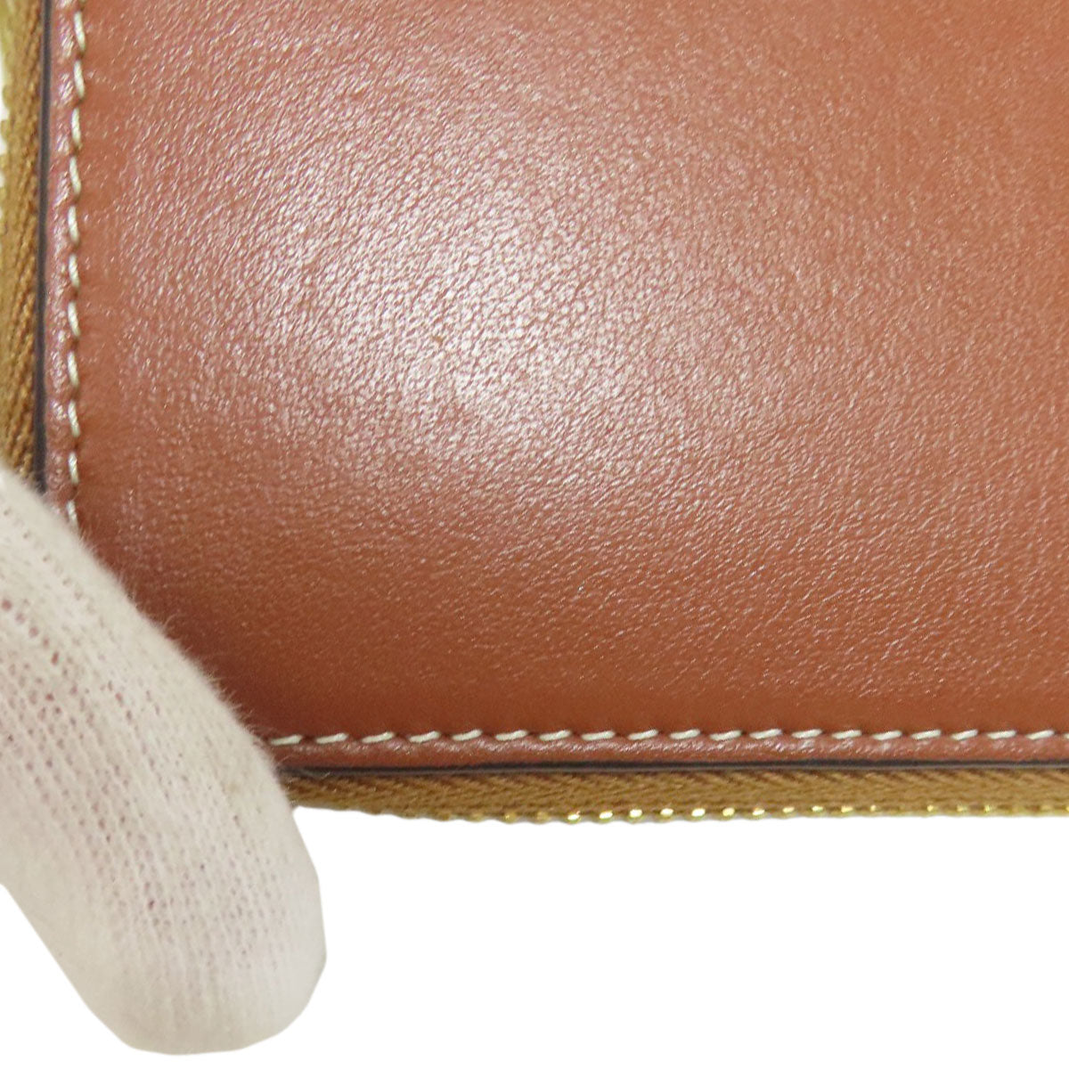 CELINE Triomphe coin purse Leather Ladies [Used]