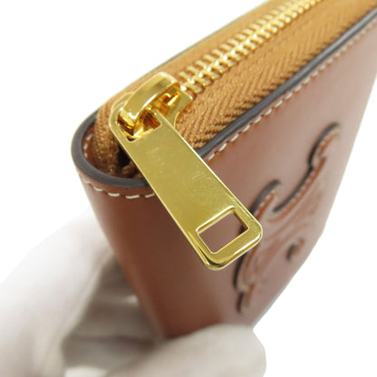CELINE Triomphe coin purse Leather Ladies [Used]