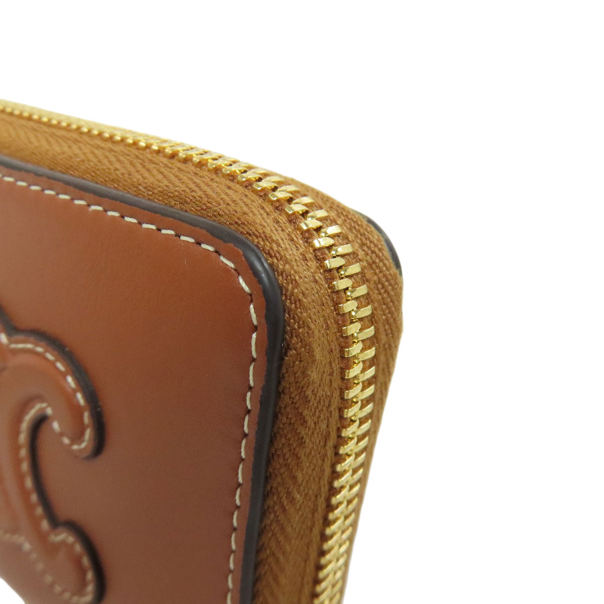 CELINE Triomphe coin purse Leather Ladies [Used]