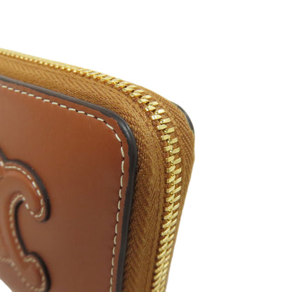 CELINE Triomphe coin purse Leather Ladies [Used]