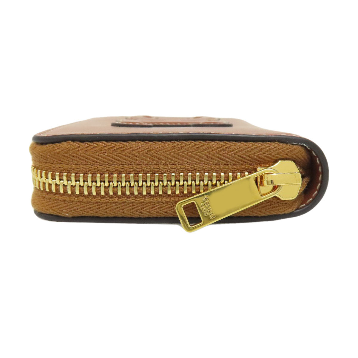 CELINE Triomphe coin purse Leather Ladies [Used]