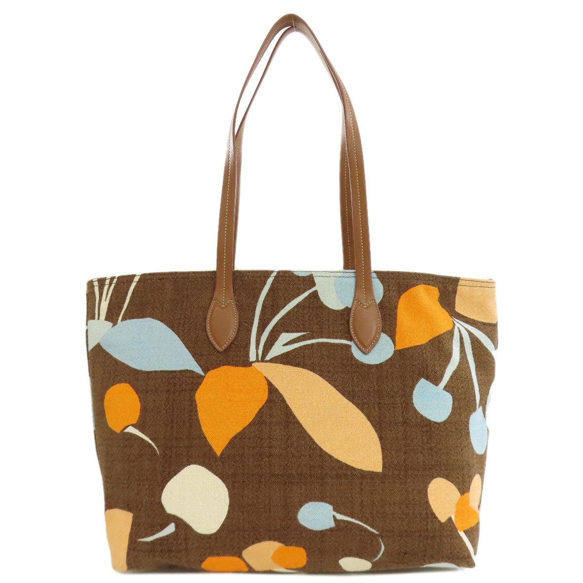 MIUMIU logo Tote Bag Canvas Ladies [Used]