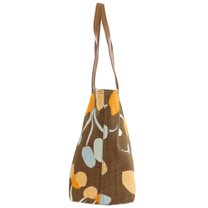 MIUMIU logo Tote Bag Canvas Ladies [Used]