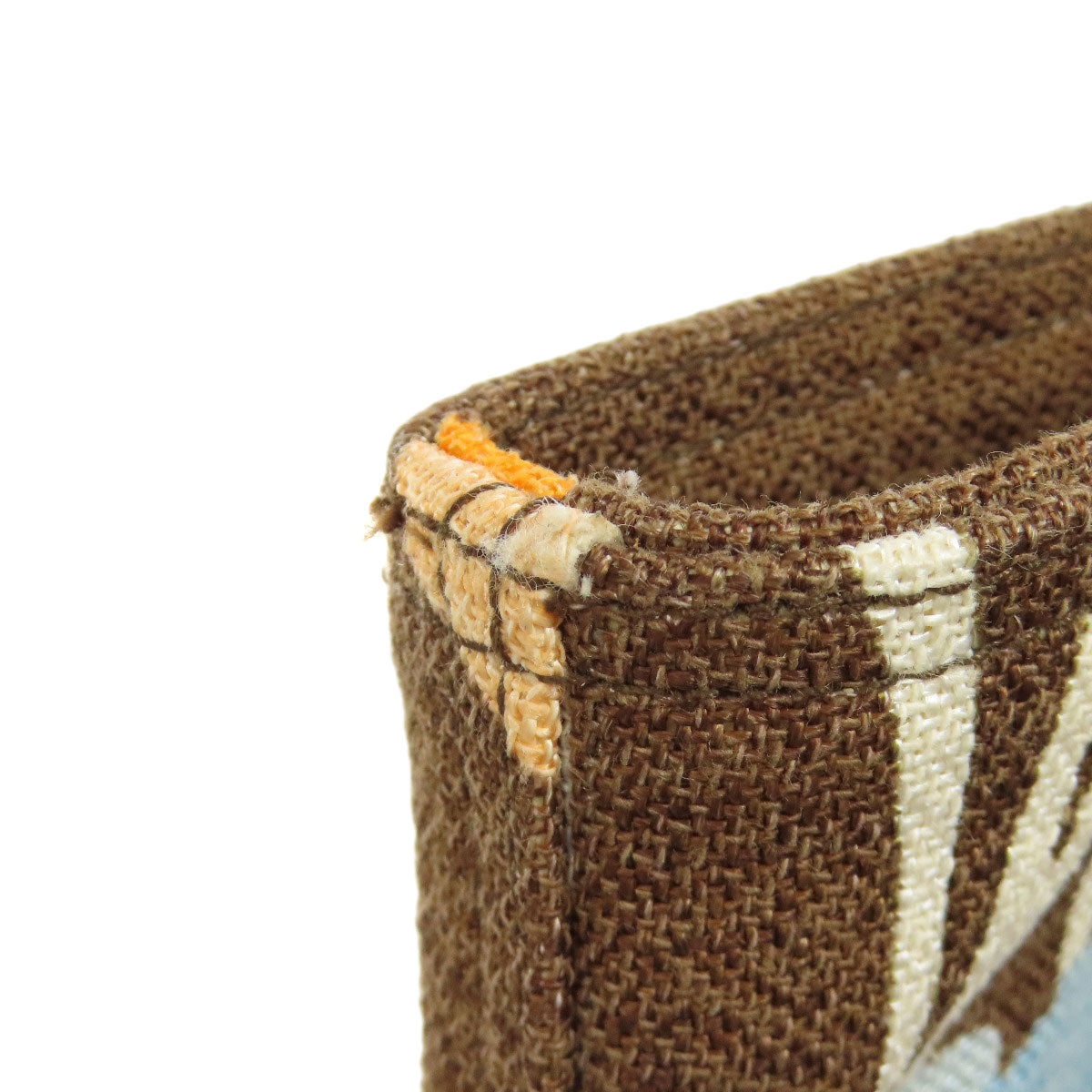 MIUMIU logo Tote Bag Canvas Ladies [Used]