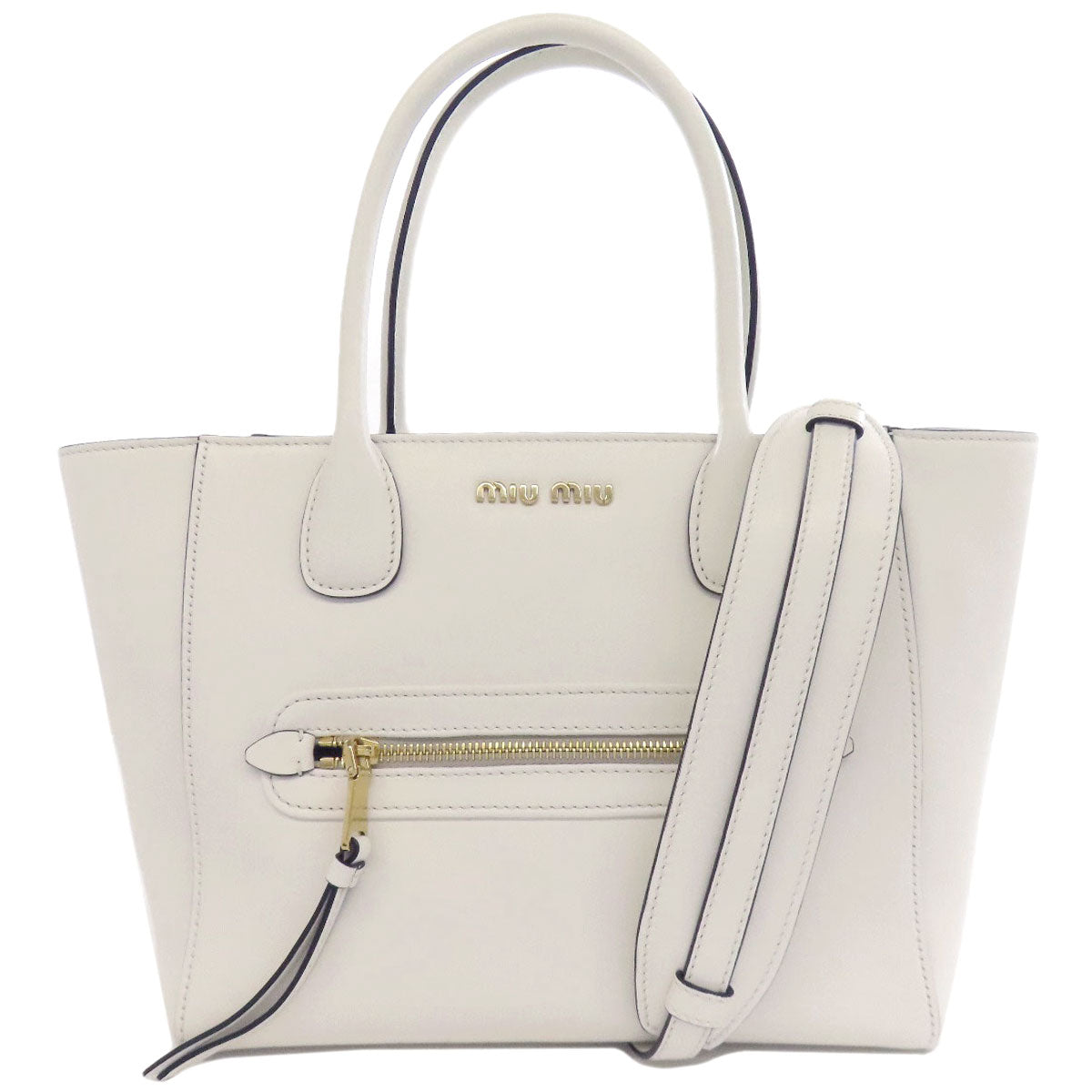 ミュウミュウ 2WAY トートバッグ レザー レディース 【中古】【MIUMIU】