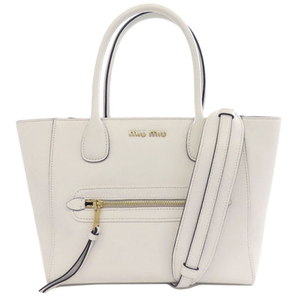 ミュウミュウ 2WAY トートバッグ レザー レディース 【中古】【MIUMIU】