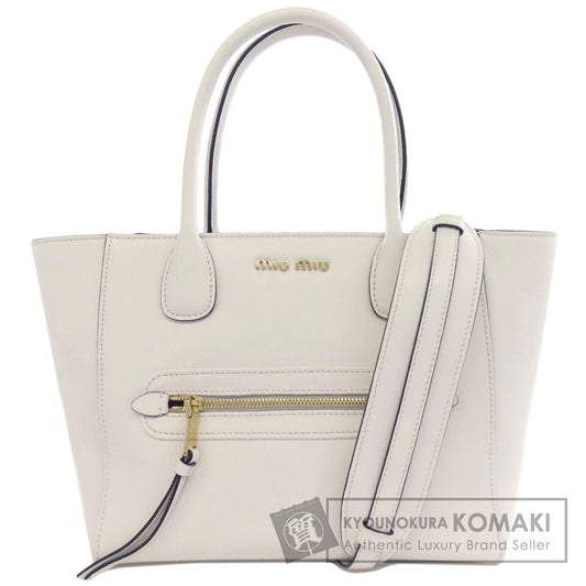 ミュウミュウ 2WAY トートバッグ レザー レディース 【中古】【MIUMIU】