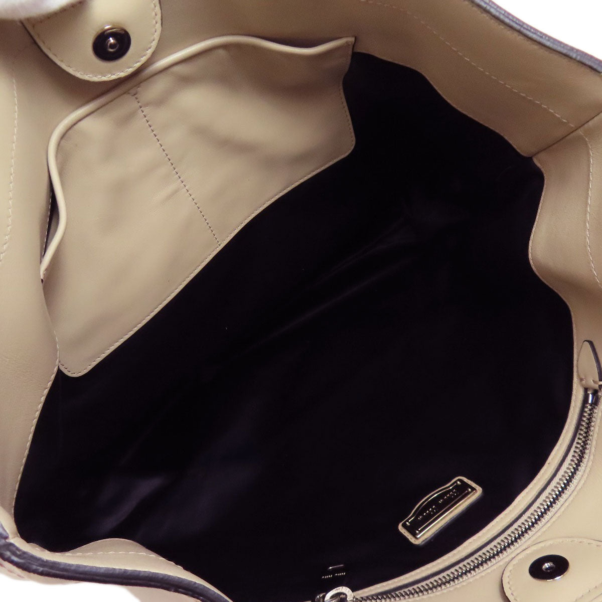 MIUMIU logo Tote Bag Calf Ladies [Used]