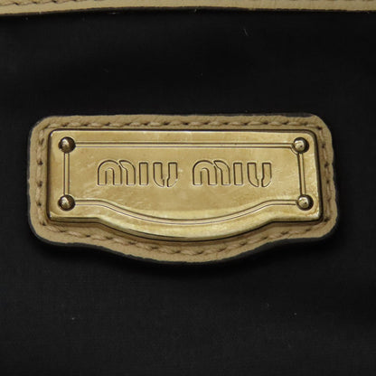 MIUMIU logo Tote Bag Calf Ladies [Used]