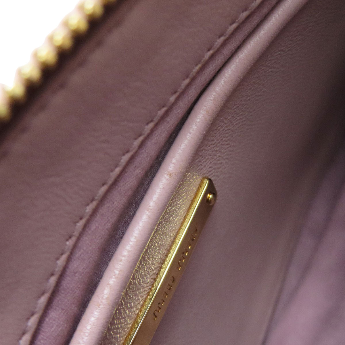 MIUMIU Materasse Shoulder Bag Calf Ladies [Used]