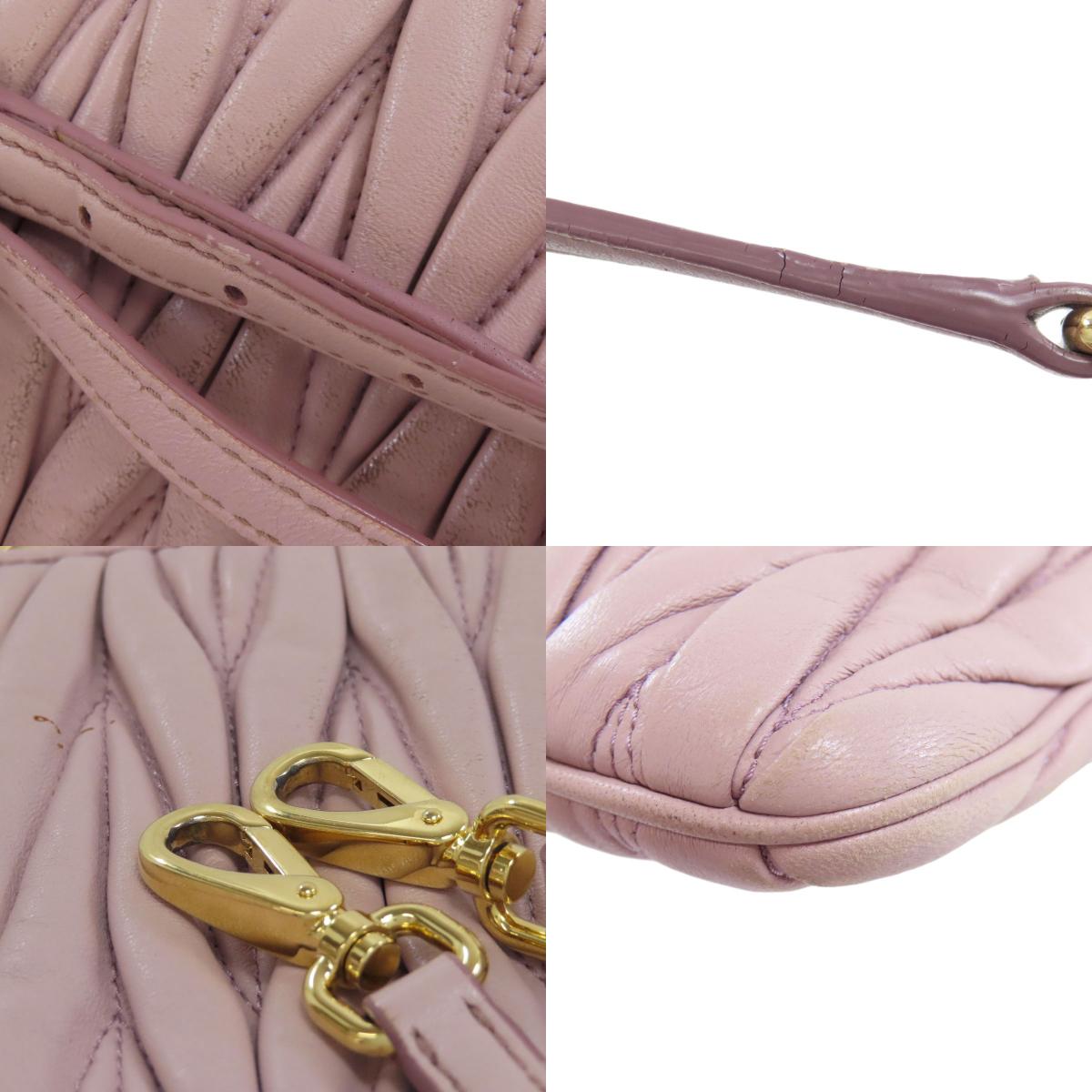 MIUMIU Materasse Shoulder Bag Calf Ladies [Used]