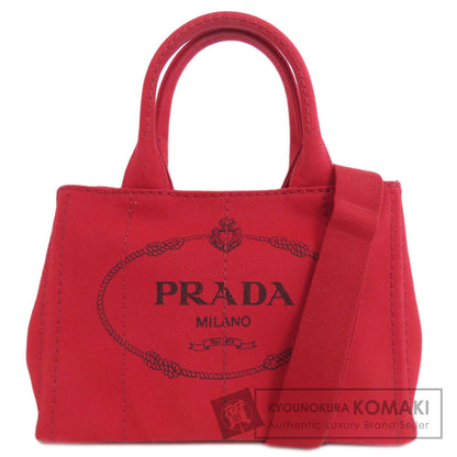 PRADA 1BG439 Canapa mini 2 WAY Handbag Canvas Ladies [Used]