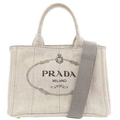 PRADA Canapa mini 2 WAY Handbag Denim Ladies [Used]