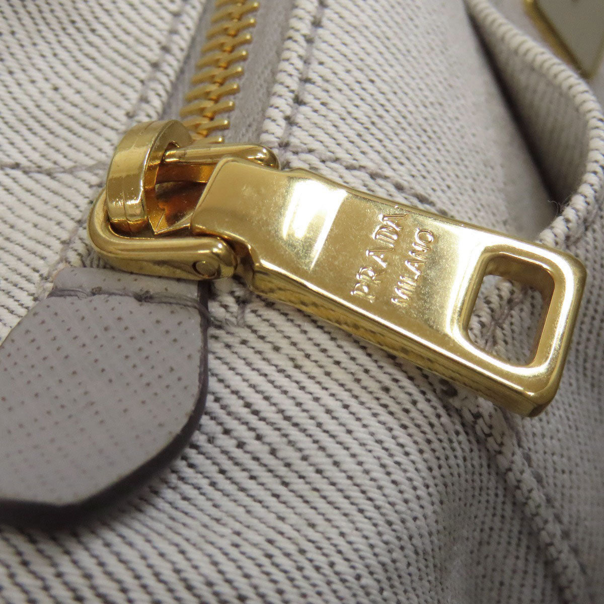 PRADA Canapa mini 2 WAY Handbag Denim Ladies [Used]