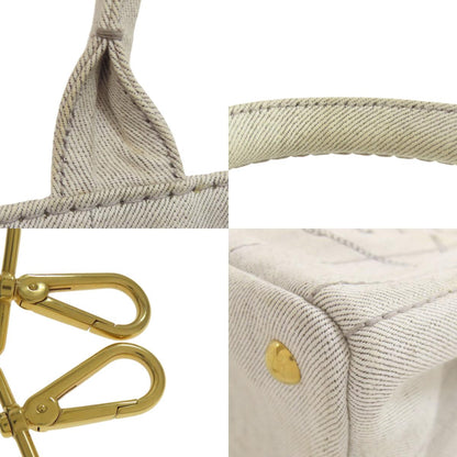 PRADA Canapa mini 2 WAY Handbag Denim Ladies [Used]