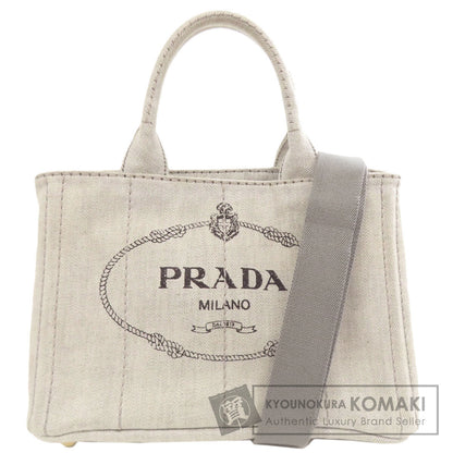 PRADA Canapa mini 2 WAY Handbag Denim Ladies [Used]