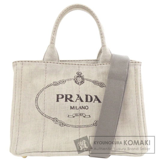 PRADA Canapa mini 2 WAY Handbag Denim Ladies [Used]