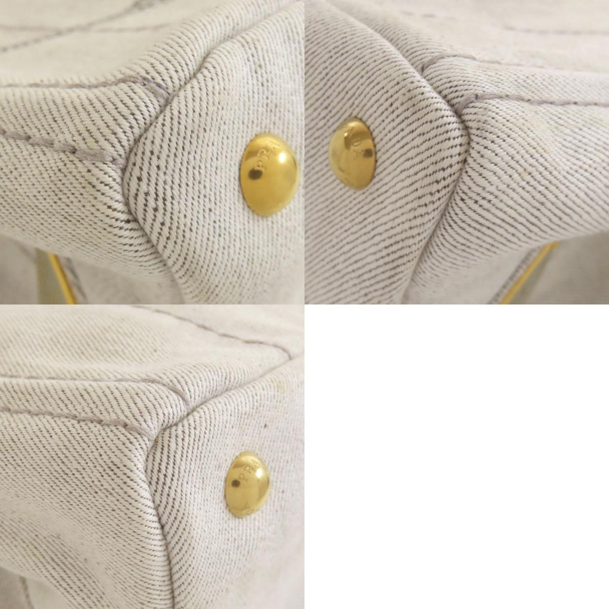 PRADA Canapa mini 2 WAY Handbag Denim Ladies [Used]