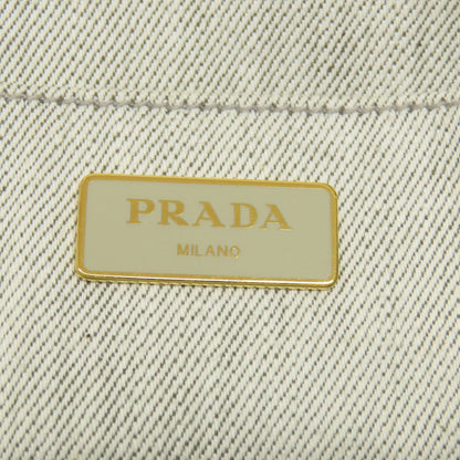 PRADA Canapa mini 2 WAY Handbag Denim Ladies [Used]