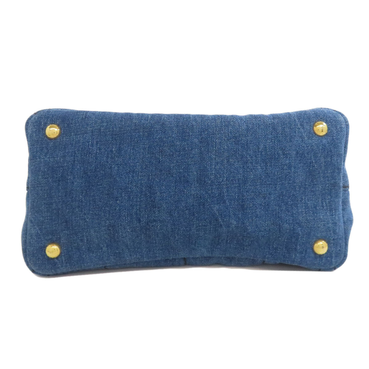 PRADA Canapa mini 2 WAY Handbag Denim Ladies [Used]