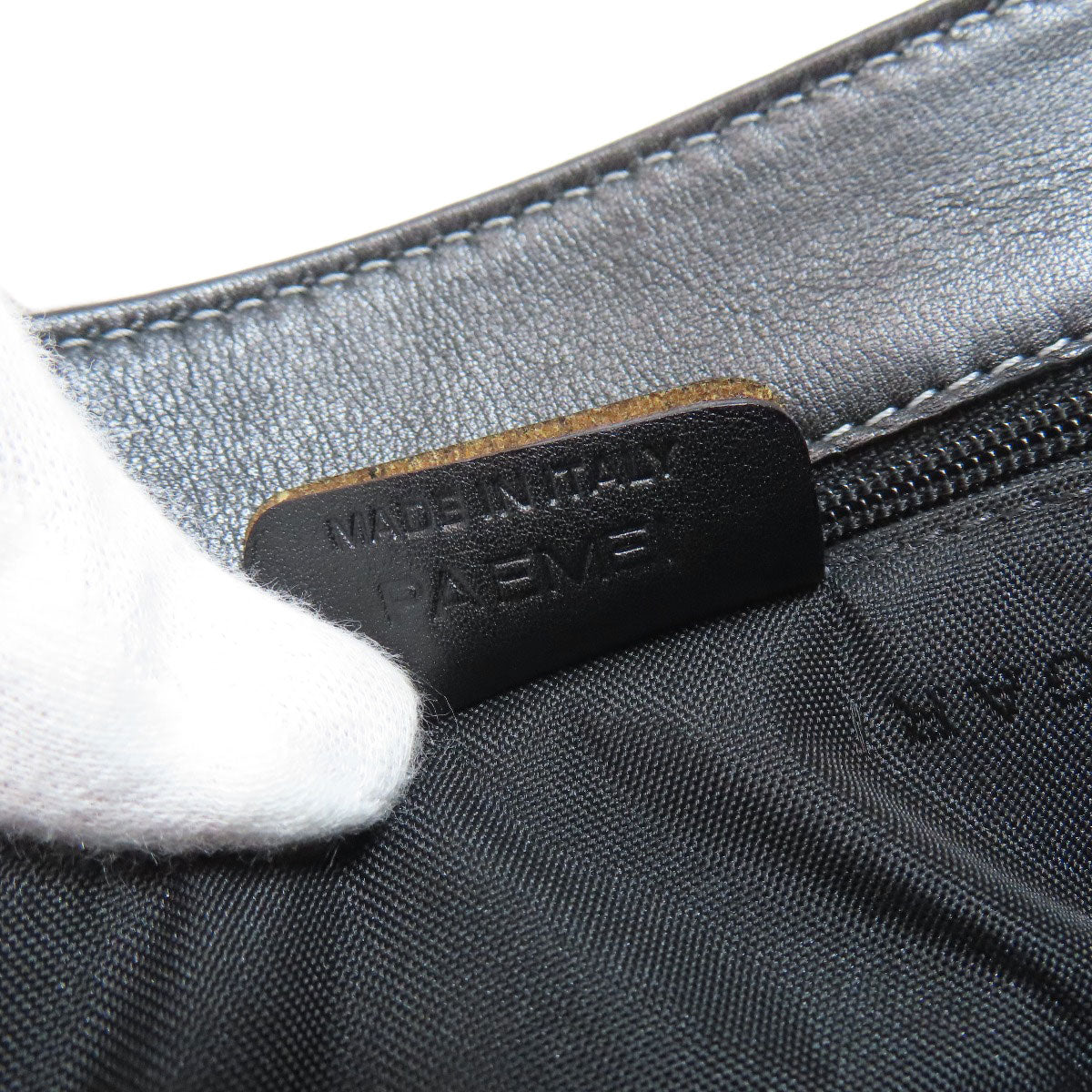 BVLGARI logo Handbag Calf Ladies [Used]