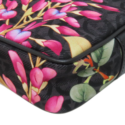 Salvatore Ferragamo Mini Shoulder Flower Gancini Hardware Shoulder Bag Nylon Ladies [Used]