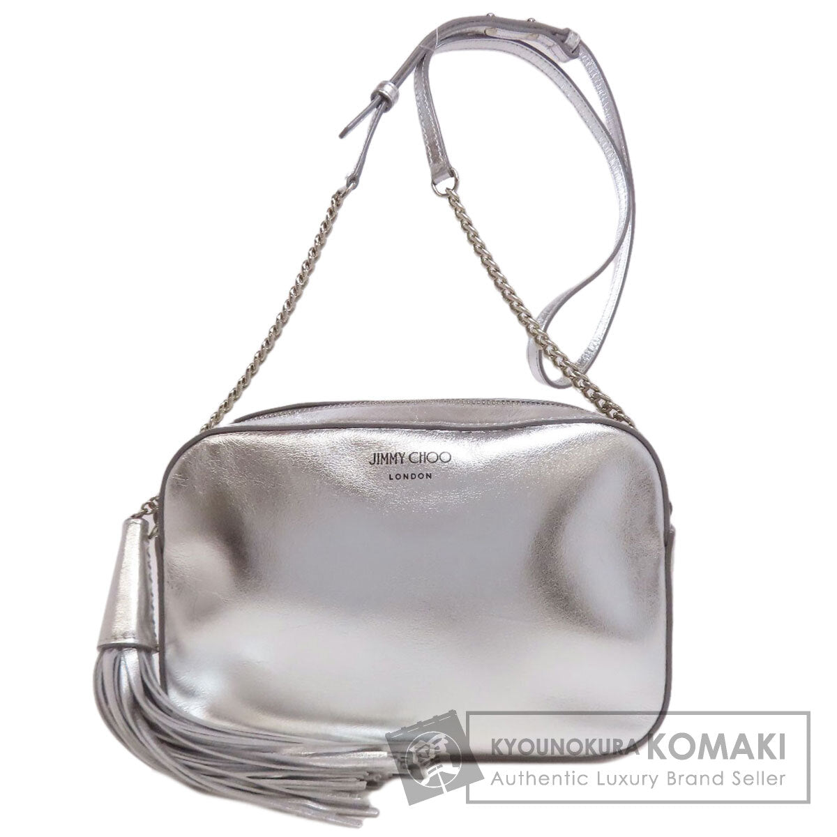 Jimmy Choo logo Shoulder strap Calf Ladies [Used]