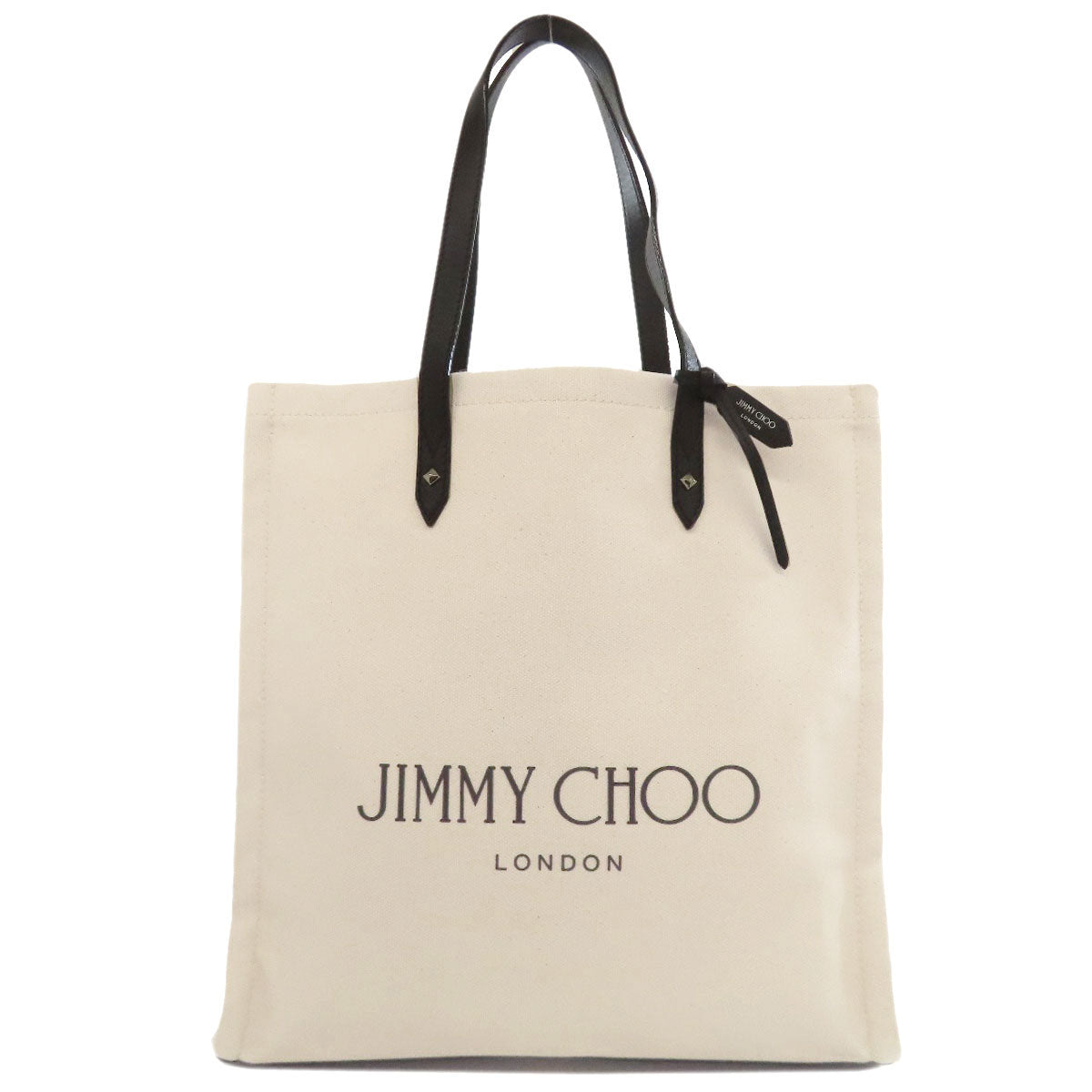 Jimmy Choo logo Tote Bag Canvas Ladies [Used]
