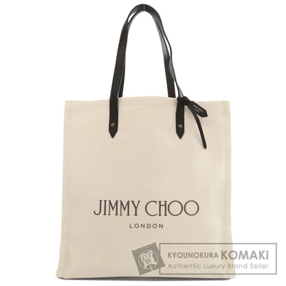 Jimmy Choo logo Tote Bag Canvas Ladies [Used]