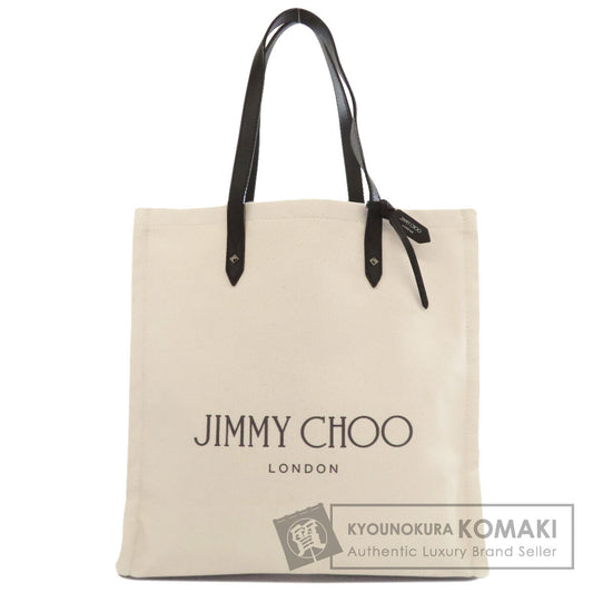 Jimmy Choo logo Tote Bag Canvas Ladies [Used]