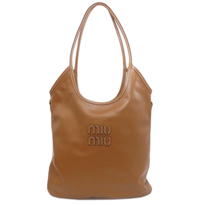 MIUMIU logo Tote Bag Calf Ladies [Used]