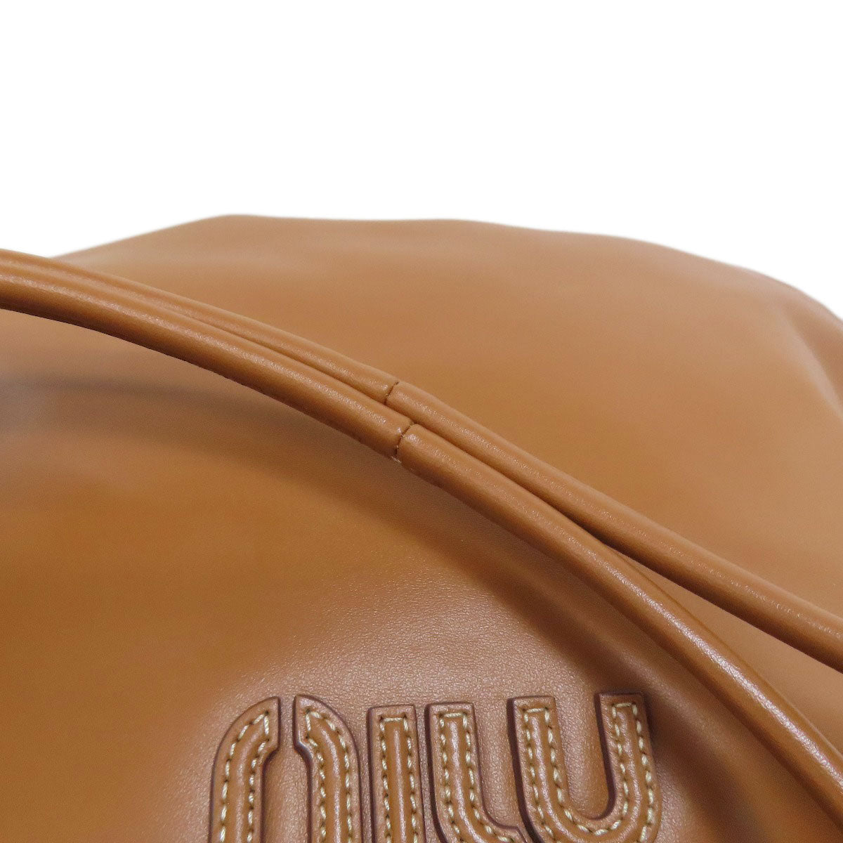 MIUMIU logo Tote Bag Calf Ladies [Used]