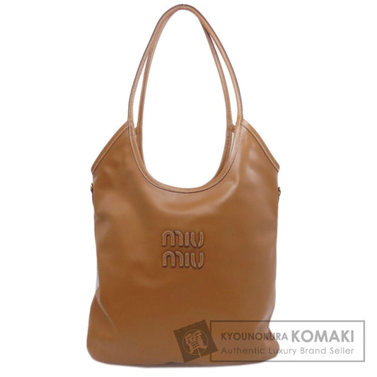 MIUMIU logo Tote Bag Calf Ladies [Used]