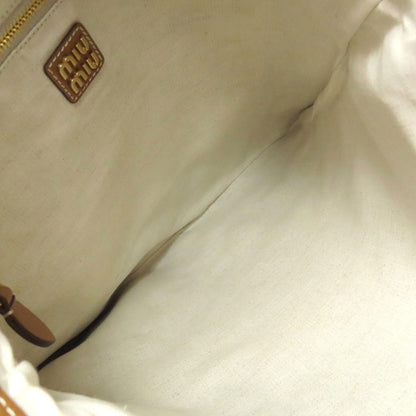 MIUMIU logo Tote Bag Calf Ladies [Used]