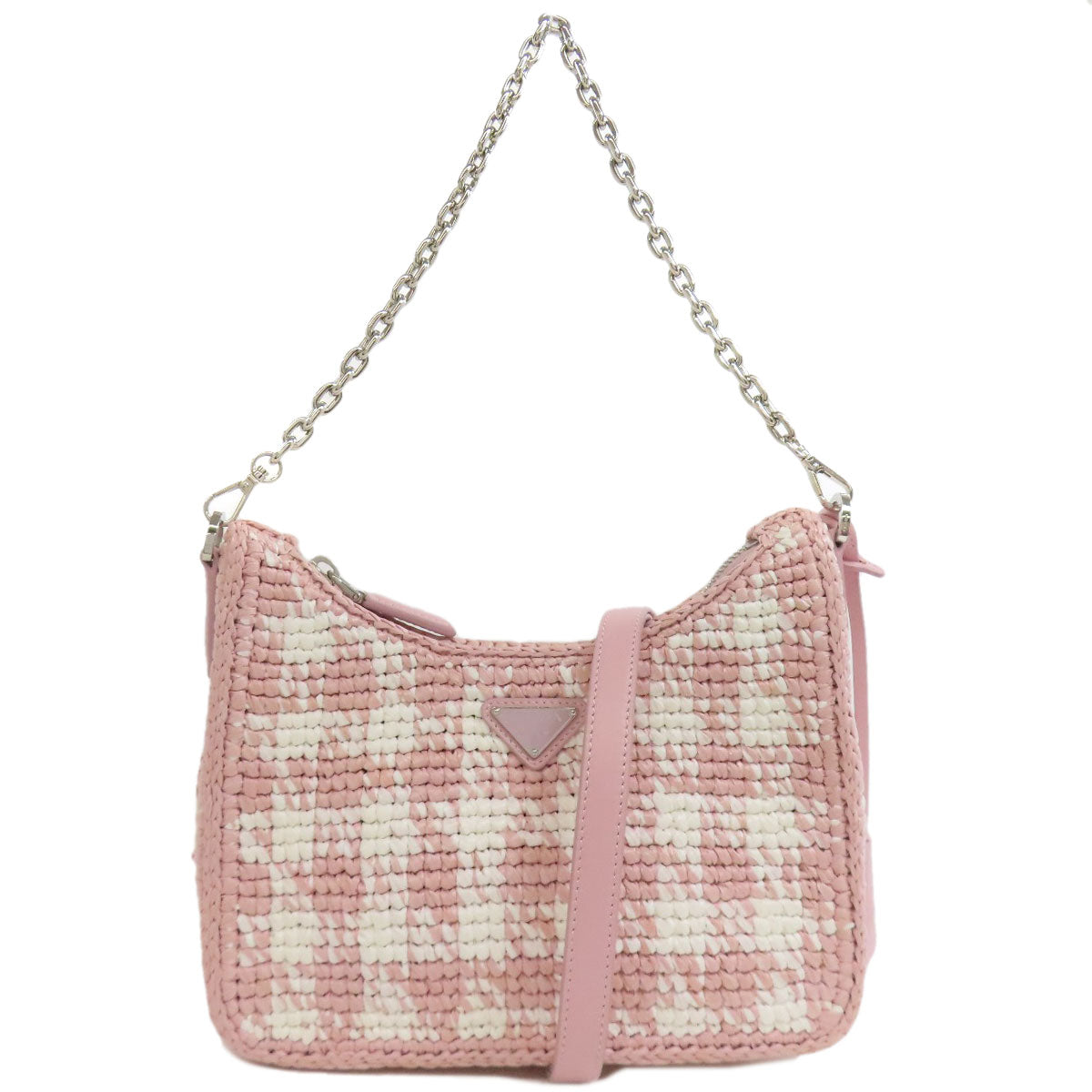 プラダ 2WAY ハンドバッグ ストロー レディース 【中古】【PRADA】