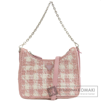 プラダ 2WAY ハンドバッグ ストロー レディース 【中古】【PRADA】