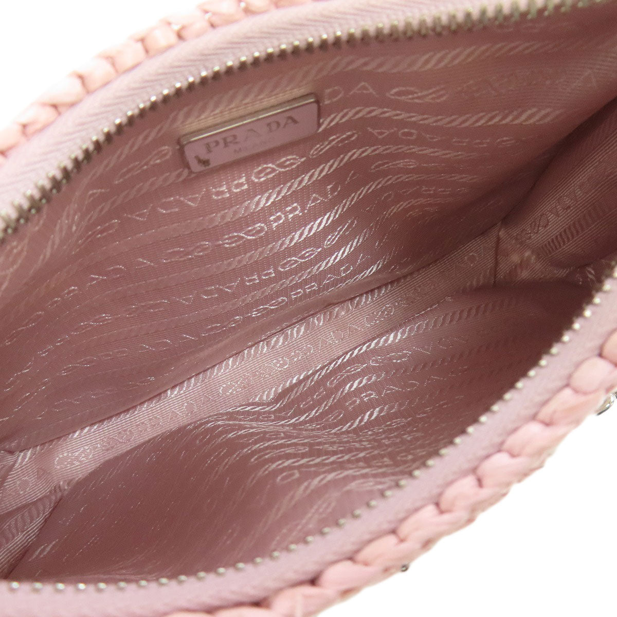 プラダ 2WAY ハンドバッグ ストロー レディース 【中古】【PRADA】