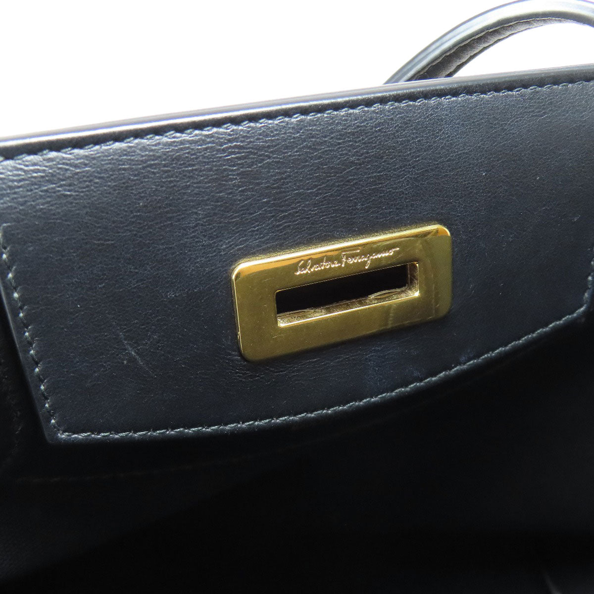 Salvatore Ferragamo GanciniHardware Tote Bag PVC Ladies [Used]