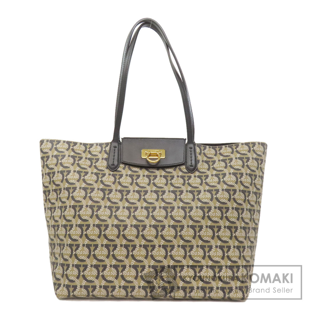 Salvatore Ferragamo GanciniHardware Tote Bag PVC Ladies [Used]