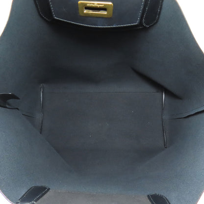 Salvatore Ferragamo GanciniHardware Tote Bag PVC Ladies [Used]