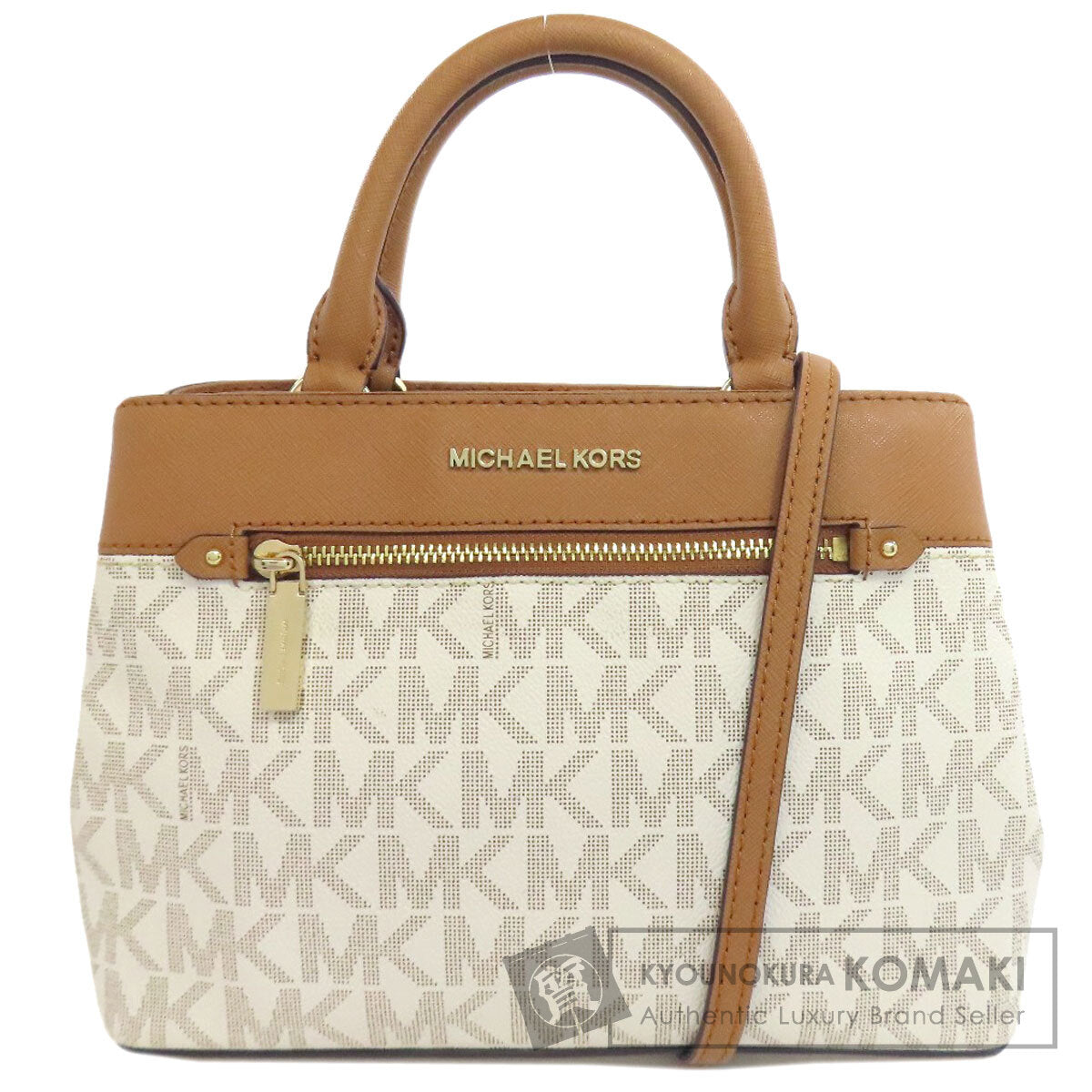 Michael Kors MK Signature 2WAY Handbag PVC Ladies [Used]