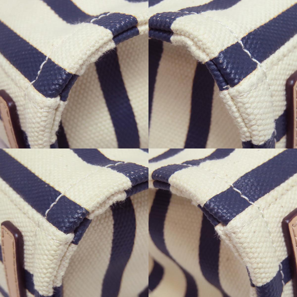 kate spade border Handbag Canvas Ladies [Used]
